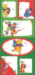 Pooh Xmas Labels